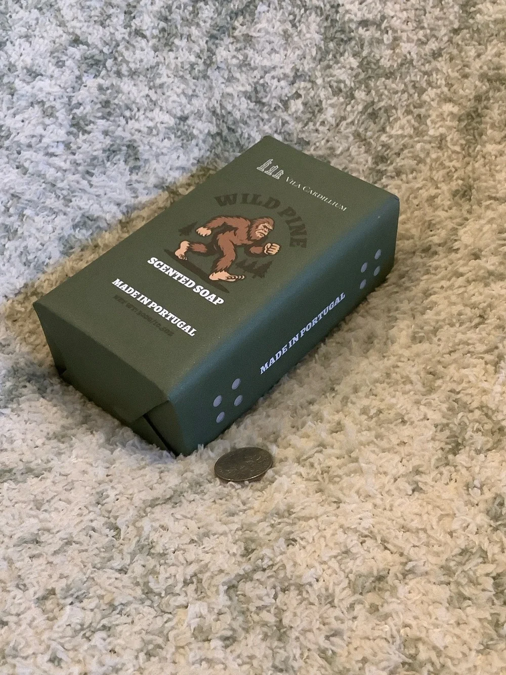 Vila Cardillium Bigfoot Forest themed Wild Pine Scented Soap NWT large 10.50 oz